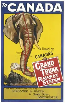Elephants Prints: Grand Trunk Railway System Poster
