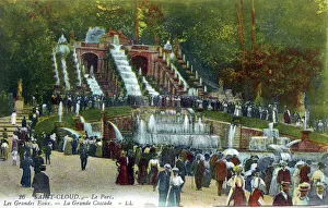 Ornamental Collection: The Grand Waterfall ( La Grande Cascade ) - The Park, Saint-Cloud