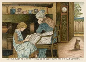 Grand Mother Prints: Granddaughter Reads Out