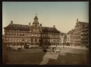 Grande Place with town hall, Antwerp, Belgium