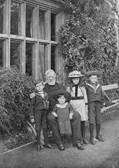 Grand Parents Prints: Grandfather & Grandkids