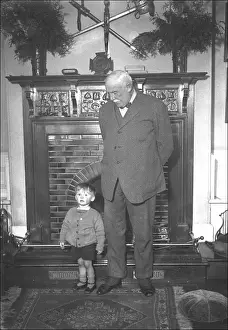 Fire Place Prints: A Grandfather and Grandson - Devon