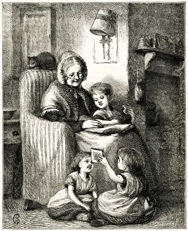 Images Dated 22nd October 2018: GRANDMOTHER / 3 CHILDREN