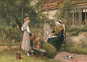 Grandparents Prints: Grandmother / Baby 1886