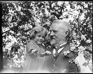 Grand Parents Prints: Grandpa & Granddaughter