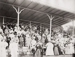 Archiecture Prints: On the grandstand at Cairo races, racecourse, Egypt