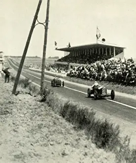 Howe Prints: Grandstand straight, Grand Prix de la Marne