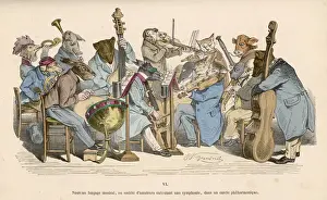 Represented Prints: Grandville Musicians