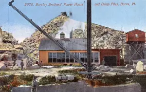 Granite power house, Barre, Vermont, USA