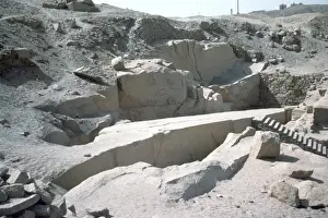 Quarry Prints: Granite quarry, Aswan, Egypt