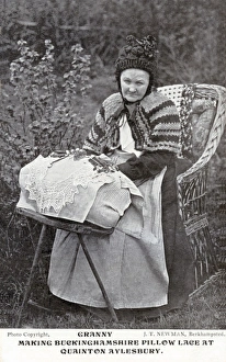 Images Dated 23rd October 2012: Granny making Lace