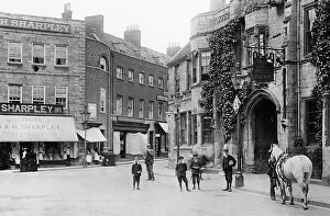 Grantham Prints: Grantham Angel and Royal Hotel early 1900s