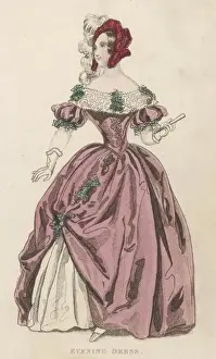 Grapes Prints: Grape-Trimmed Dress 1840