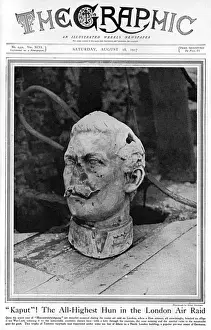 Graphic cover featuring damaged statue of the Kaiser