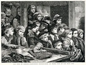 Hungry Prints: Gratuitous Distribution of Waste Fish, London 1882