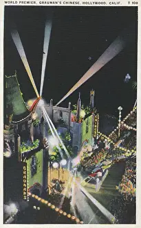 Searchlight Prints: Graumans Chinese Theatre, Hollywood, USA