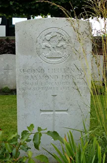 Commonwealth Prints: Grave of 2nd Lt Raymond Lodge, Birr Cross Roads CWGC