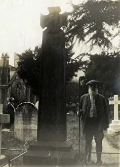 Ambleside Gallery: Grave Digger at St Andrews Church by Grave of John Ruskin