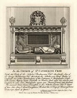 Effigies Collection: Grave effigy of Sir Nicholas Throkmorton, St. Catherine Cree