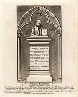 Grave monument to the Elizabethan herald William Camdem