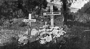 Poets Gallery: Grave of Rupert Brooke in Skyros