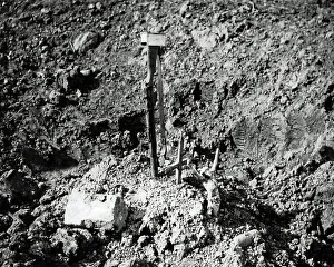 Makeshift Prints: Grave in a shell hole, Western Front, WW1