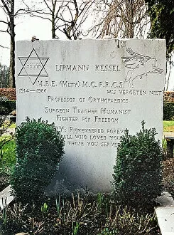 Images Dated 20th August 2019: The Grave of Surgeon Lipmann Kessel, Oosterbeek