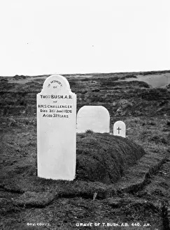 Falkland Prints: Grave of Thomas Bush, A. B. Falkland Islands