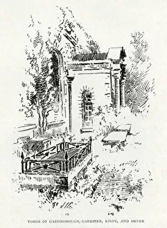 Annes Gallery: Graves at St Annes Church, Kew, 1897