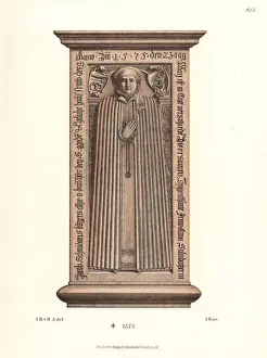 Agatha Prints: Gravestone of Anna Schmittner, died 1575