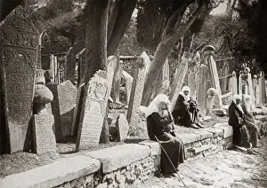 Graveyard, Constantinople, (Istanbul) Turkey, circa 1890