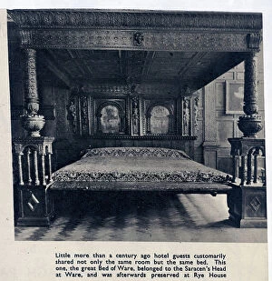 Antique Collection: The Great Bed of Ware, once belonging to the Saracen's Head Inn, was later kept at Rye House