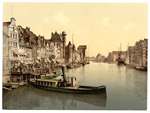 The Great Bridge, Danzig, West Prussia, Germany (i. e. Gdans