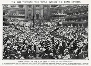 Images Dated 16th March 2021: Great Demonstration in the Albert Hall 1908