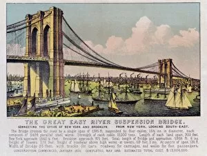Images Dated 2nd June 2011: The Great East River Suspension Brige, New York