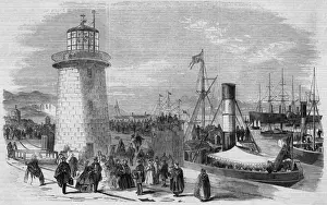 Anglesey Prints: Great Eastern at Holyhead, 1859