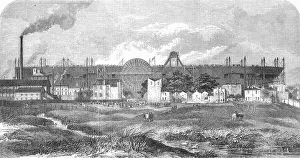 Great Eastern at the Isle of Dogs, October 1857