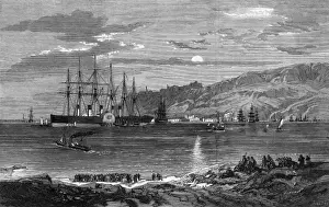 Leviathan Prints: Great Eastern steamship at Portland, 1859