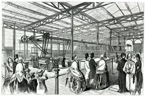 Images Dated 20th June 2019: Great Exhibition, cotton machines 1851
