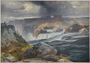 Decision Prints: Great Falls of Snake River, Idaho Territory