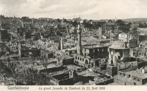 Devastated Prints: The Great Fire at Istanbul - 23rd August, 1908