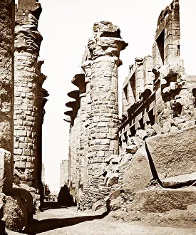 Karnak Prints: The Great Hall, Karnak, Egypt, Victorian period
