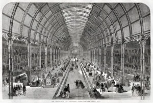 Mar21 Gallery: The Great Hall at the Manchester Art Treasures Exhibition in 1857. Date: 1857