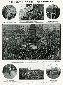 Great hop-pickers demonstration 1908