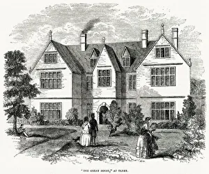 1650 Prints: The Great House at Olney, Buckinghamshire
