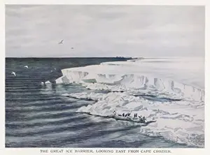 Antarctica Prints: Great Ice Barrier / Scott