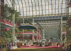 Inauguration Prints: The great industrial exhibition of 1851. Plate 1. The inaugu