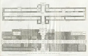 Feb18 Gallery: Great Industrial Exhibition in Hyde Park, plans 1851