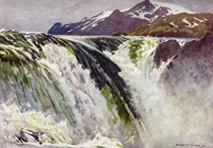 Waterfalls Prints: Great Lake Falls, Sweden