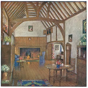 Meadow Prints: Great Meadow, Ottershaw, Surrey, Hall